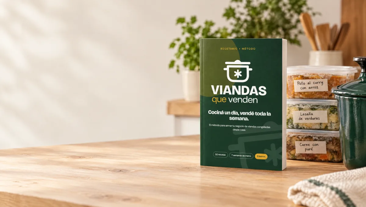 Mockup del ebook Viandas que Venden.
